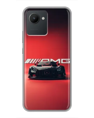 Чехол для Realme C30 с картинкой «Mercedes AMG — красная линия»