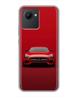 Чехол для Realme C30 с картинкой «Красный Mercedes AMG»