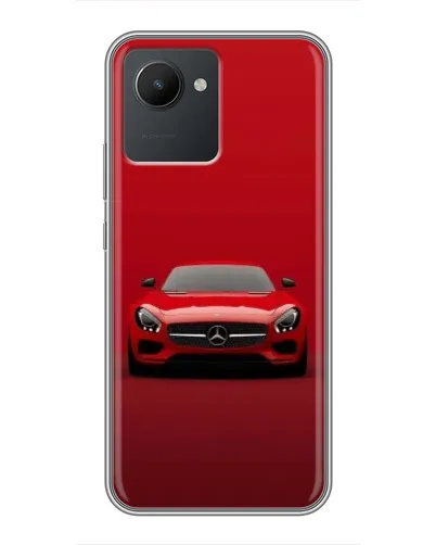 Чехол для Realme C30 с картинкой «Красный Mercedes AMG»