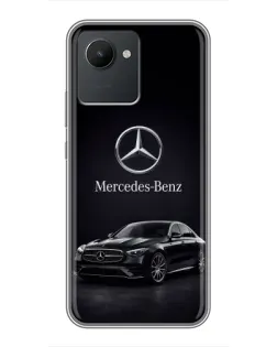 Чехол для Realme C30 с картинкой «Mercedes — решетка радиатора»