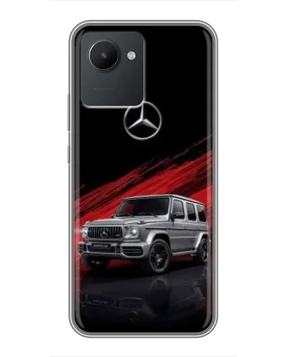 Чехол для Realme C30 с картинкой «Mercedes G-Class красный»