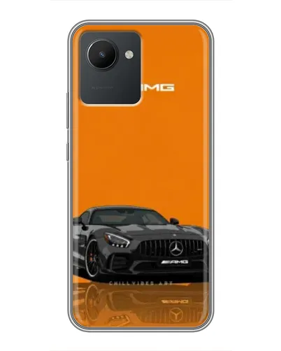 Чехол для Realme C30 с картинкой «Оранжевый Mercedes AMG»