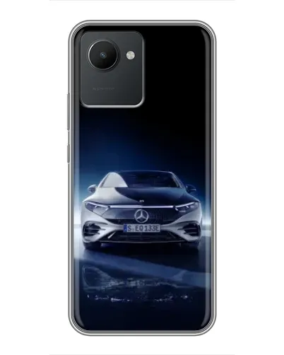 Чехол для Realme C30 с картинкой «Ночной Mercedes EQ»