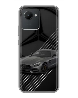 Чехол для Realme C30 с картинкой «Mercedes AMG — графика»