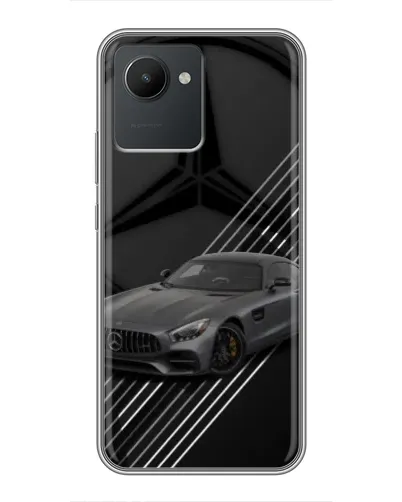 Чехол для Realme C30 с картинкой «Mercedes AMG — графика»