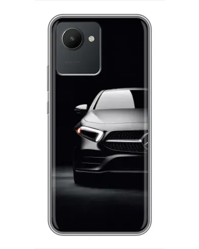 Чехол для Realme C30 с картинкой «Свет фар Mercedes»