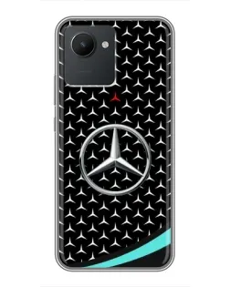 Чехол для Realme C30 с картинкой «Mercedes — бирюзовый акцент»