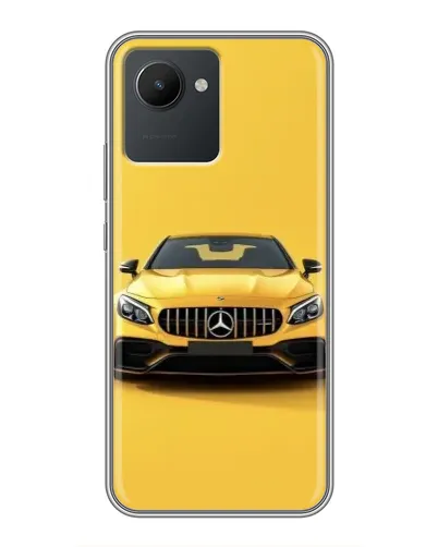 Чехол для Realme C30 с картинкой «Желтый Mercedes GT»