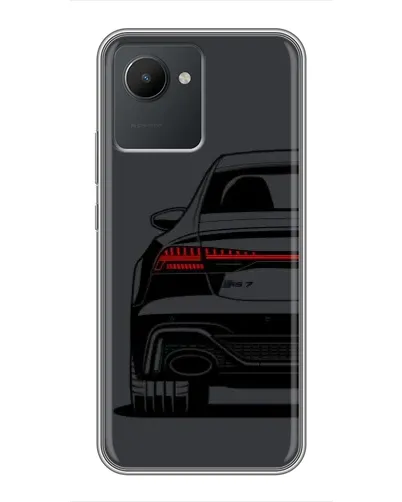 Чехол для Realme C30 с картинкой «Задняя часть Audi — арт»