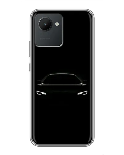 Чехол для Realme C30 с картинкой «Взгляд Audi в темноте»