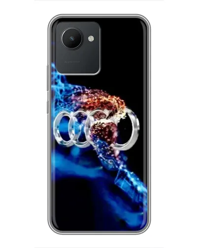 Чехол для Realme C30 с картинкой «Энергия лого Audi»