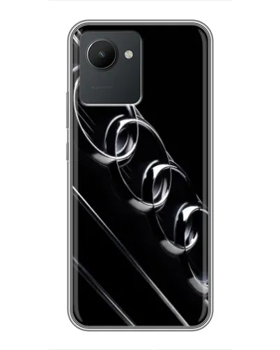 Чехол для Realme C30 с картинкой «Audi — абстрактные кольца»