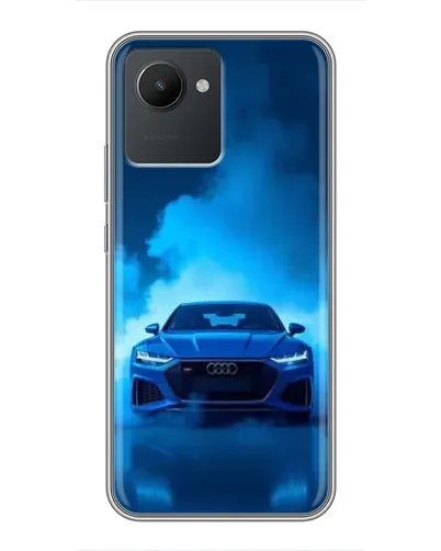 Чехол для Realme C30 с картинкой «Audi — голубая энергия»