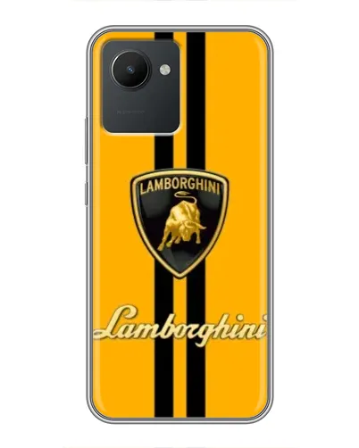 Чохол для Realme C30 з картинкою «Lamborghini Stripe жовтий»