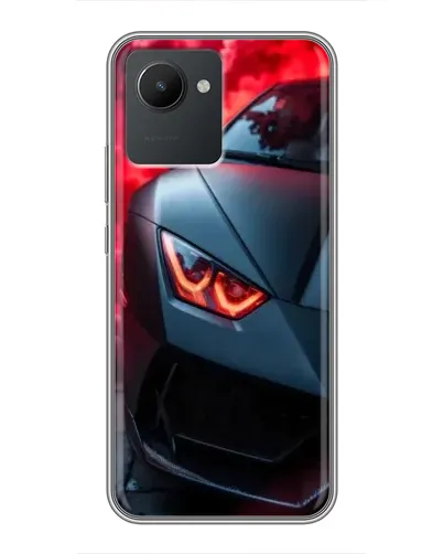 Чохол для Realme C30 з картинкою «Lamborghini червоне сяйво»