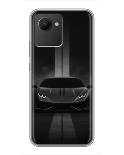 Чохол для Realme C30 з картинкою «Lamborghini симетрія доріг»