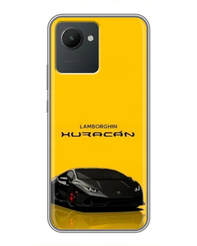 Чохол для Realme C30 з картинкою «Lamborghini Huracan чорний»