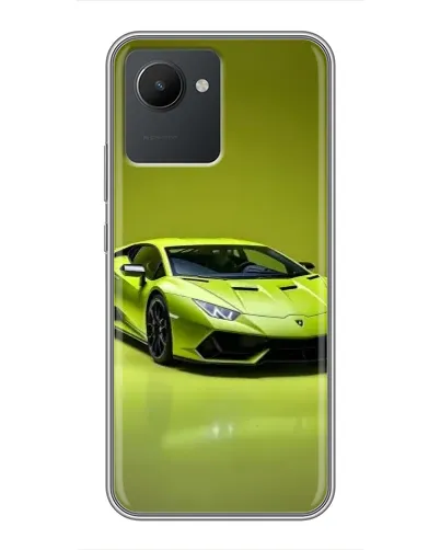 Чохол для Realme C30 з картинкою «Салатовий Lamborghini Huracan»