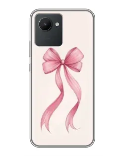 Чохол для Realme C30 з картинкою «Рожевий бант»