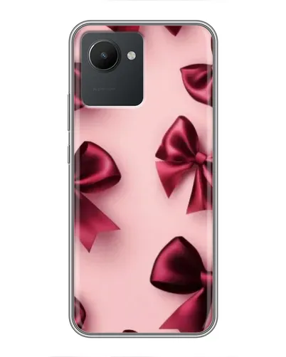 Чехол для Realme C30 с картинкой «Бордовый атлас»