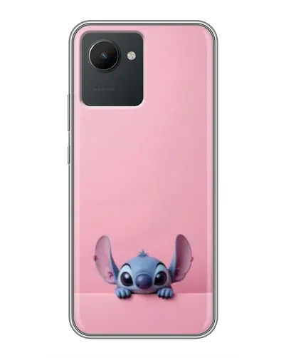 Чехол для Realme C30 с картинкой «Stitch выглядывает»
