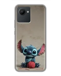 Чехол для Realme C30 с картинкой «Стич на коричневом фоне» Чехол для Realme C30 с картинкой «Стич на коричневом фоне»
