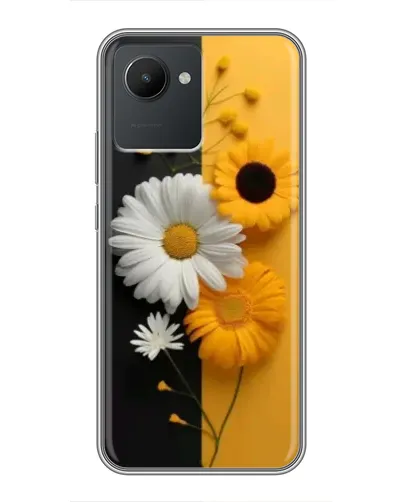 Чохол для Realme C30 з картинкою «Соняшник та ромашка»