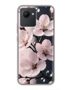 Чохол для Realme C30 з картинкою «Ніжня сакура та краплі» Чохол для Realme C30 з картинкою «Ніжня сакура та краплі»