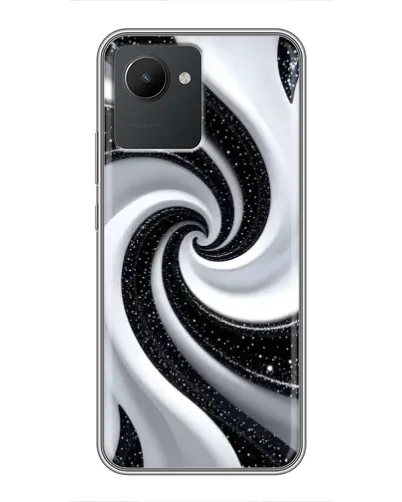 Чехол для Realme C30 с картинкой «Черно-белая спираль» Чехол для Realme C30 с картинкой «Черно-белая спираль»