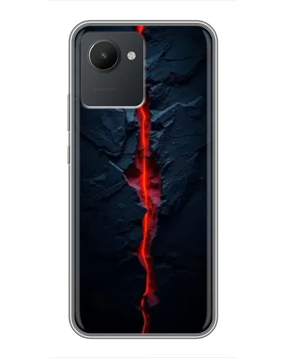Чехол для Realme C30 с картинкой «Kрасная лавовая трещина» Чехол для Realme C30 с картинкой «Kрасная лавовая трещина»