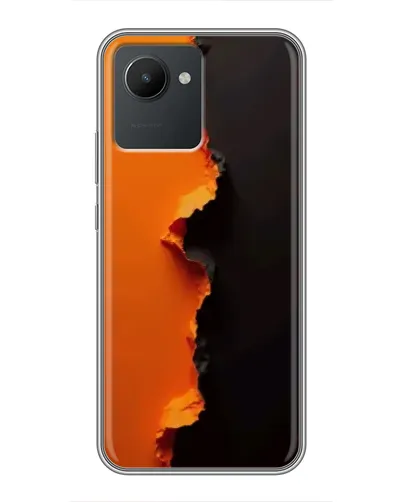 Чехол для Realme C30 с картинкой «Оранжевый разлом» Чехол для Realme C30 с картинкой «Оранжевый разлом»
