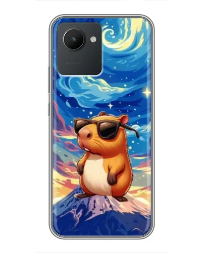 Чехол для Realme C30 с картинкой «Капибара Ван Гога»