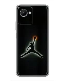 Чехол для Realme C30s с картинкой «Jordan Gradient Logo»