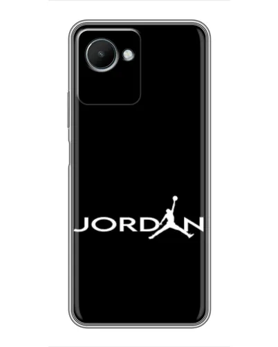 Чехол для Realme C30s с картинкой «Jordan White Logo»
