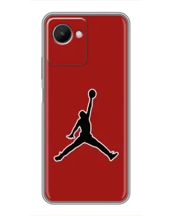 Чехол для Realme C30s с картинкой «Jordan Red Back»