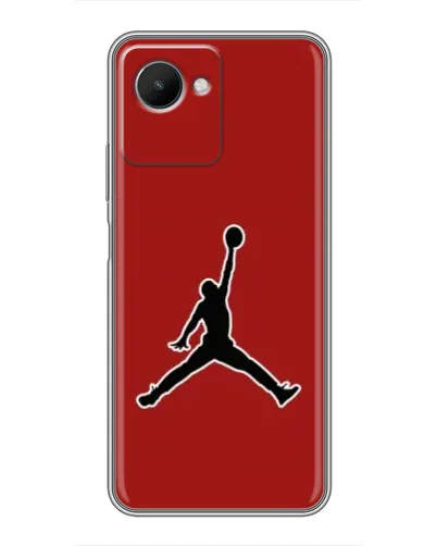 Чехол для Realme C30s с картинкой «Jordan Red Back»