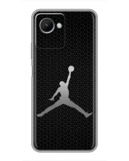 Чехол для Realme C30s с картинкой «Jordan Dark Carbon»