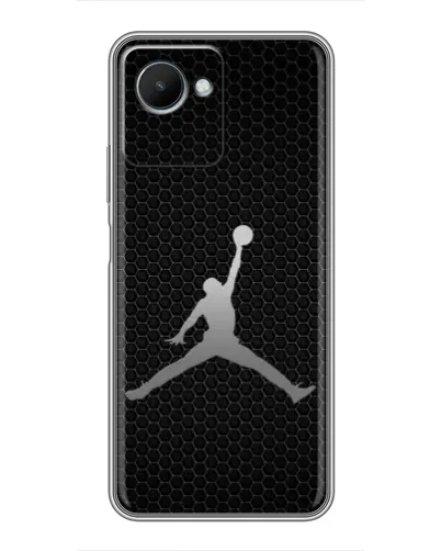 Чехол для Realme C30s с картинкой «Jordan Dark Carbon»