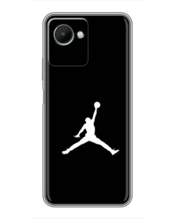 Чехол для Realme C30s с картинкой «Jordan Silhouette»