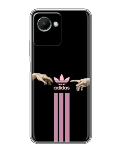 Чехол для Realme C30s с картинкой «Adidas Hands»