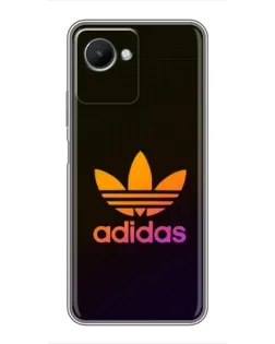 Чехол для Realme C30s с картинкой «Градиент Adidas»