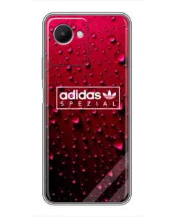 Чехол для Realme C30s с картинкой «Adidas Gold Marble»