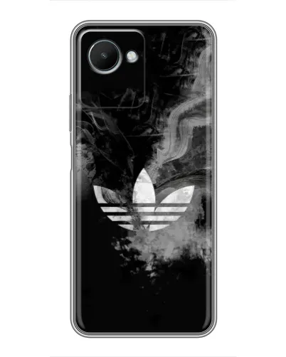 Чехол для Realme C30s с картинкой «Абстрактный дым Adidas»