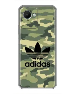 Чехол для Realme C30s с картинкой «Милитари стиль Adidas»