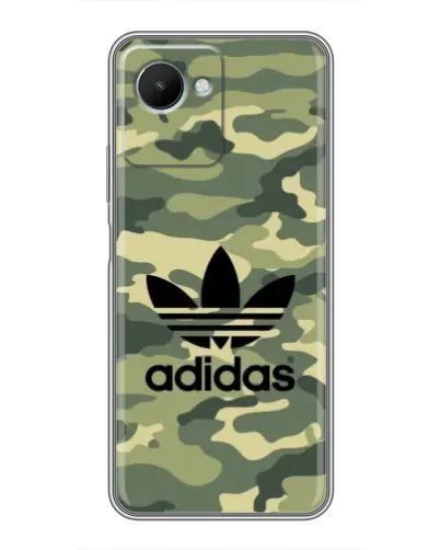 Чехол для Realme C30s с картинкой «Милитари стиль Adidas»