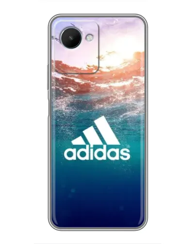 Чехол для Realme C30s с картинкой «Океанская глубина адидас»