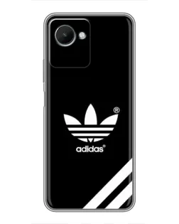 Чехол для Realme C30s с картинкой «Adidas с диагональными полосами»