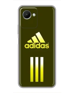 Чехол для Realme C30s с картинкой «Оливковый градиент Adidas»