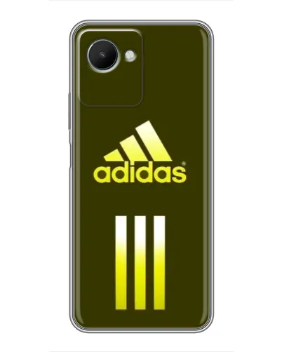Чехол для Realme C30s с картинкой «Оливковый градиент Adidas»