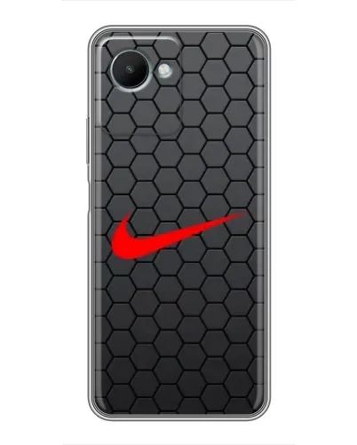 Чехол для Realme C30s с картинкой «Nike — карбоновая сетка» Чехол для Realme C30s с картинкой «Nike — карбоновая сетка»